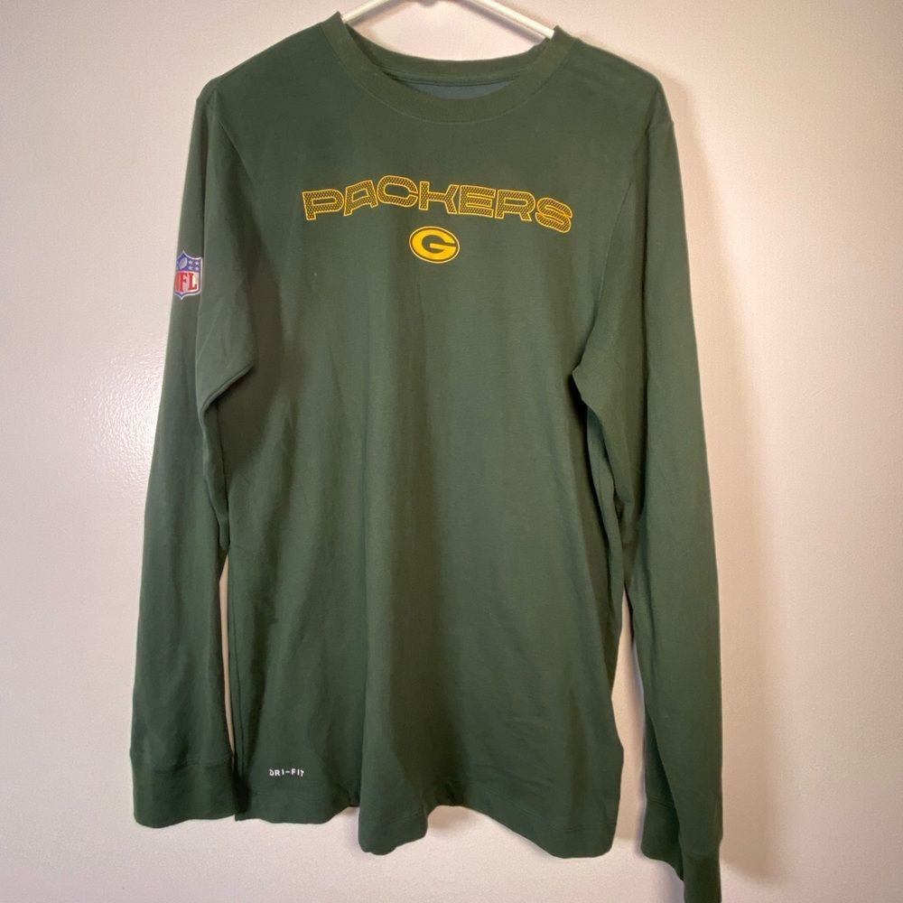 Nike Green Packers Long Sleeve Shirt - Picture 1 of 6